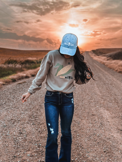 MidWESTERN Crew - Tan