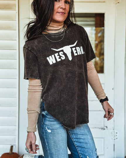 Brand Logo Loose Fit T - Cream / Black Mineral