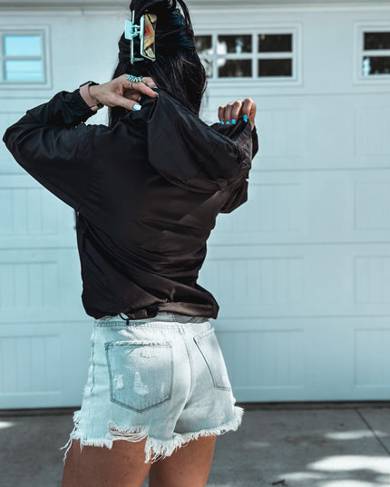 Brand Scuba 1/4 Zip Windbreaker  - Black