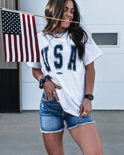 USA [block letters]
