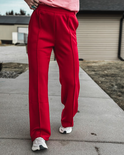 Brand Stride Scuba Wide Pants - Red