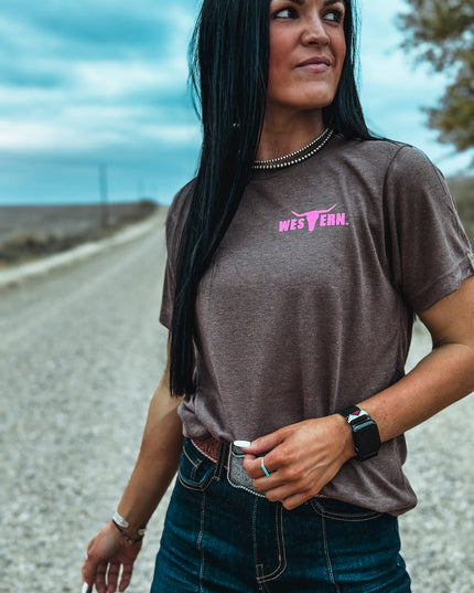 Brand Logo T - Brown/Pink