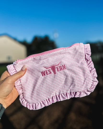 Girlie Pop Ruffles Cosmetic Bag