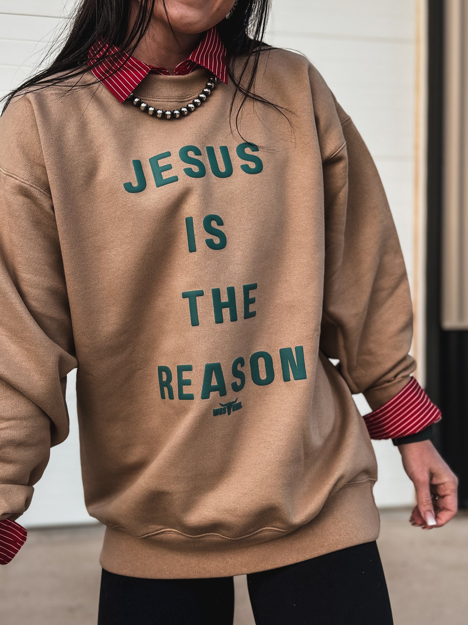 THE REASON [Seafoam Puff] Crew - Caramel