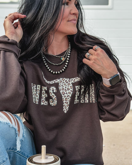 Brand Leopard Logo Crew