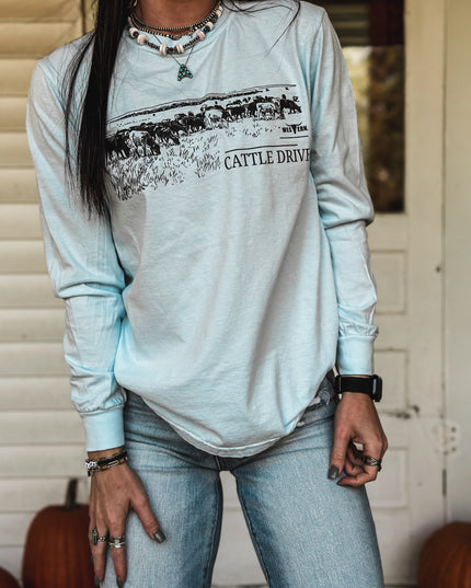 Cattle Drive Longsleeve - Ice Blue