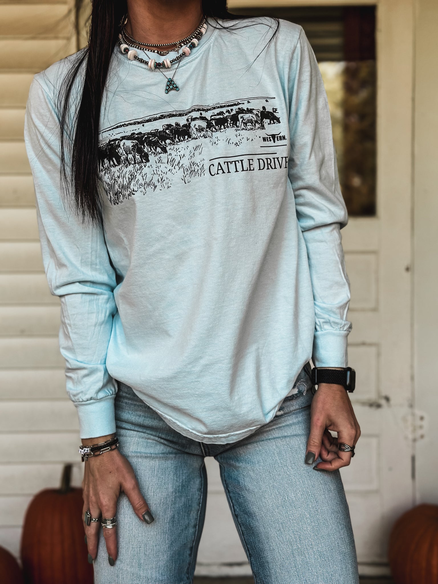 Cattle Drive Longsleeve - Ice Blue