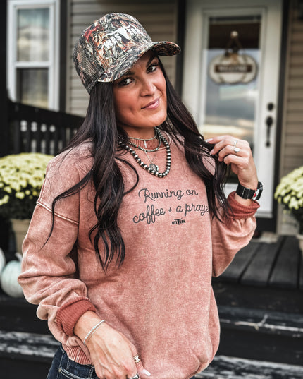 Coffee + A Prayer Crew - Rustic Camel