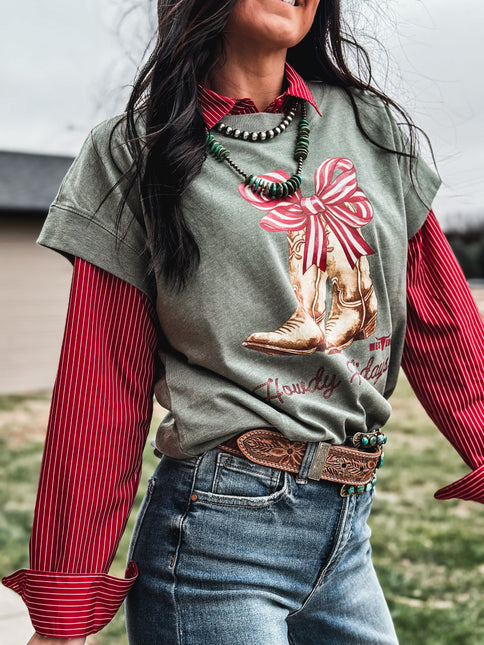 Howdy Holidays Vintage T - Basil