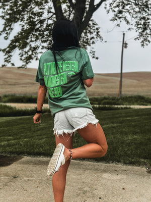 Putting the Western in Midwestern Tee - Green