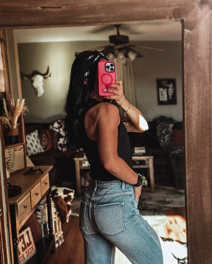 Brand Athleisure Tank - Black