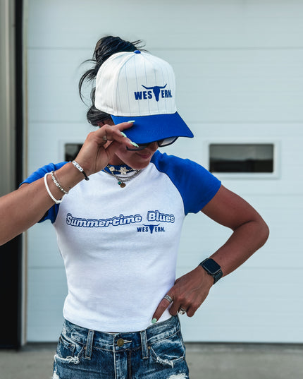 Summertime Blues Baby Tee