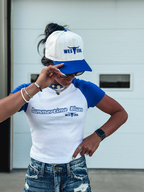 Summertime Blues Baby Tee