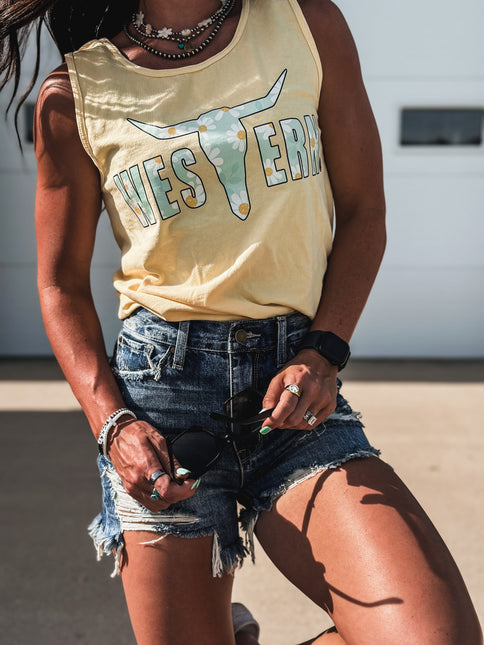 Brand Logo Daisies Tank