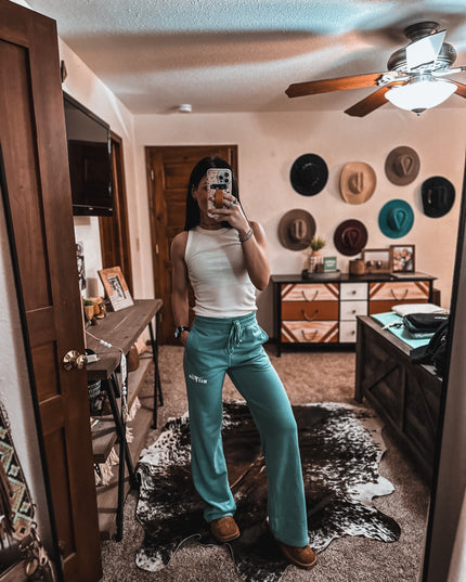 Brand Lazy Day Sweatpants - Teal