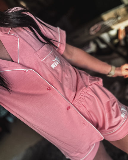 Brand Sleepover PJ Set - Pink