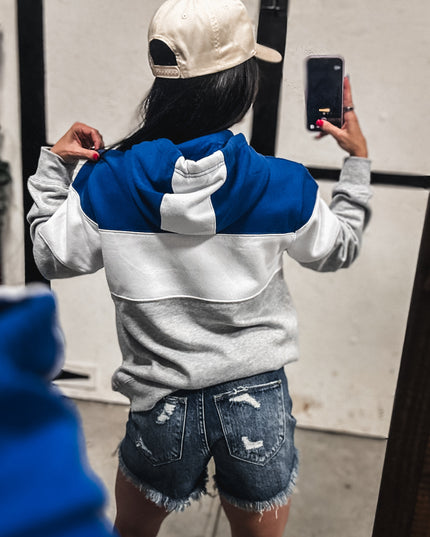 Brand Hoodie - Varsity Blue Block