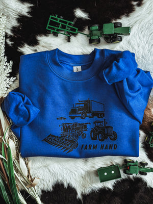 Farm Hand Youth Crew - Royal Blue