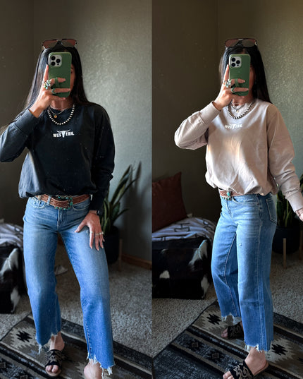 Brand Logo Bubble Hem Pullover