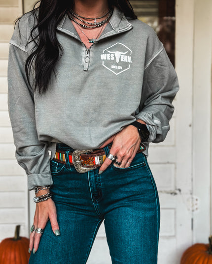 Brand Sammy Pullover 1/4 Zip - Decaf