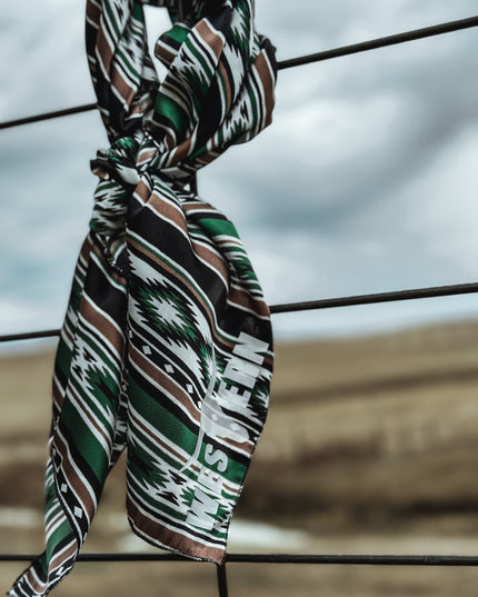 Brand Wild Rag Green Aztec