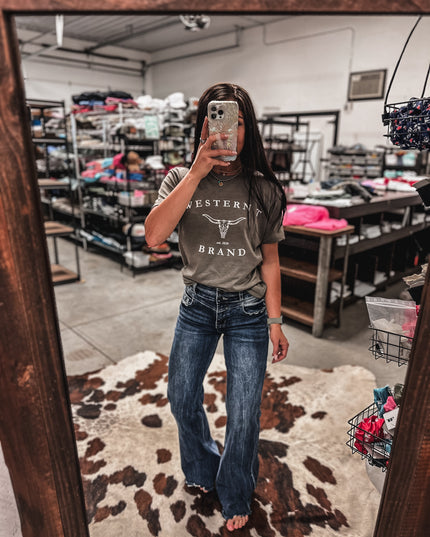 Western T Brand Longhorn - Desert