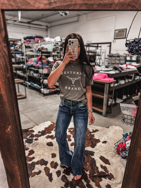 Western T Brand Longhorn - Desert