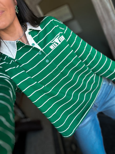 Clover Polo Long Sleeve - Green