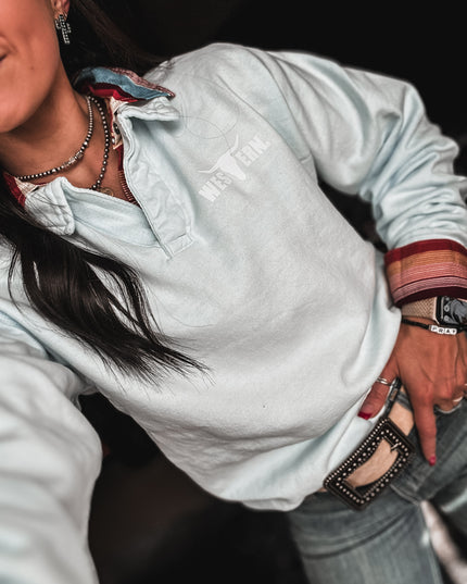 Brand Logo Collie Pullover - Powder Blue