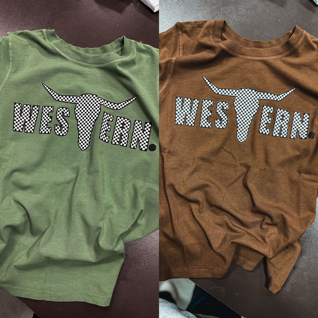 *DOORBUSTER* Brand Checker Logo Boxy T