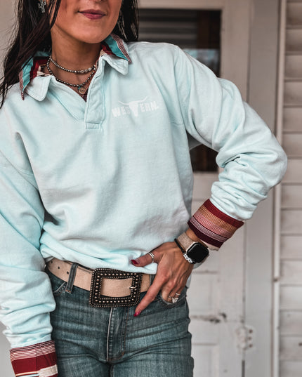 Brand Logo Collie Pullover - Powder Blue