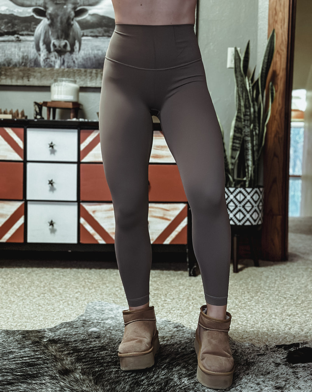 Brand Core Leggings - Mocha