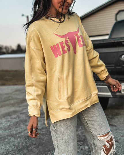 Stitch Seam Boxy Sweatshirt