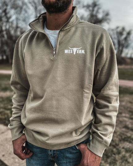 Brand Men's Indy 1/4 Zip - Sand