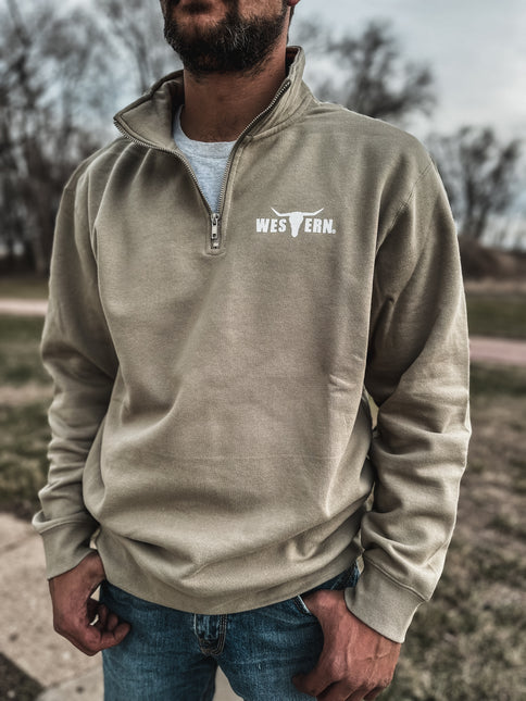 Brand Men's Indy 1/4 Zip - Sand