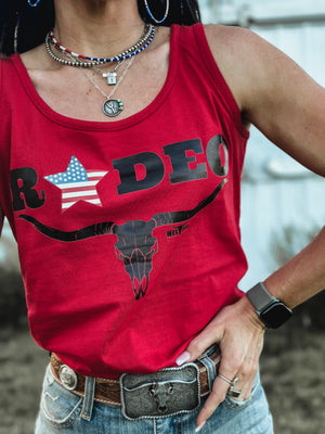 American Rodeo Tank - Red