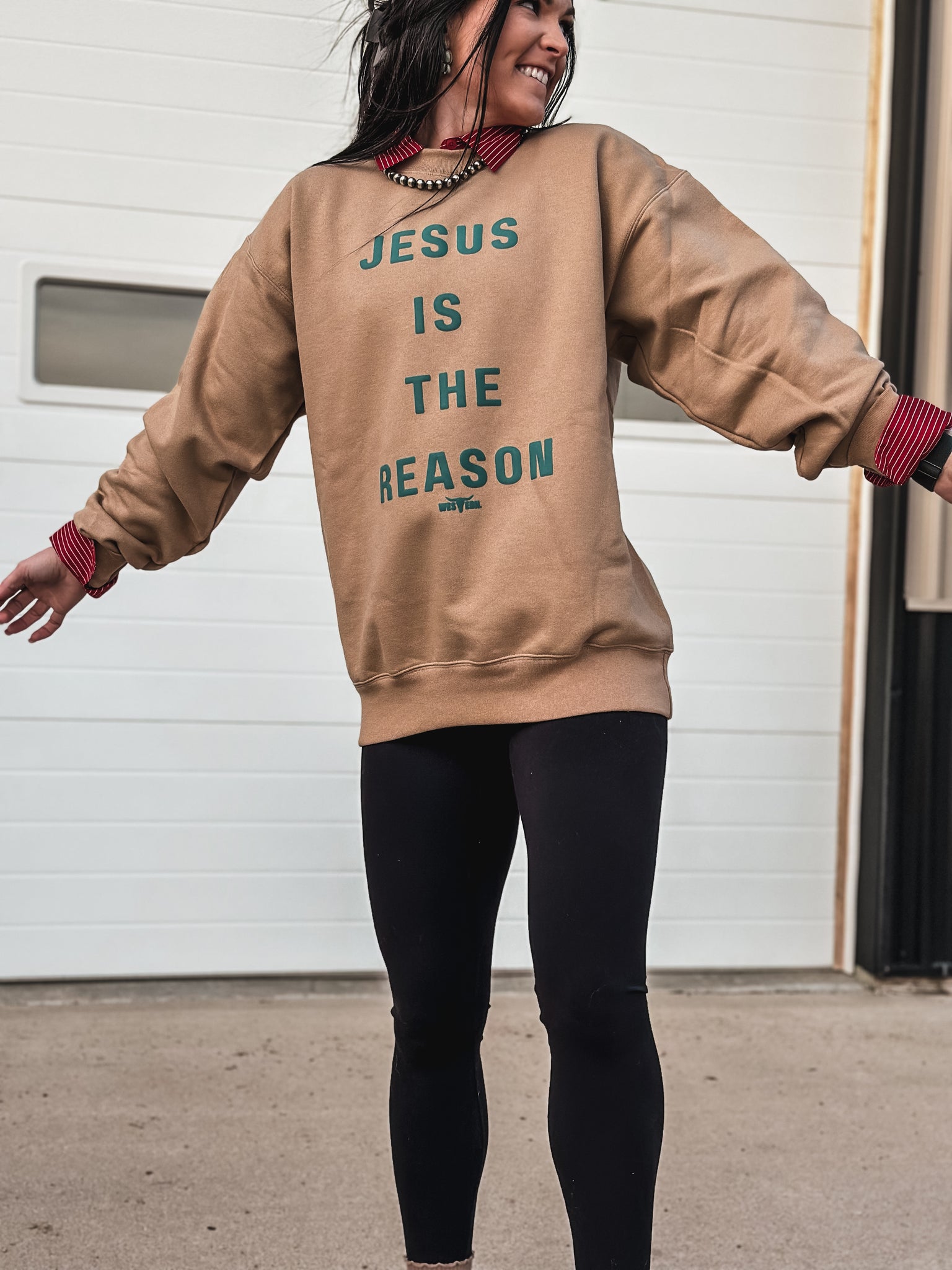 THE REASON [Seafoam Puff] Crew - Caramel