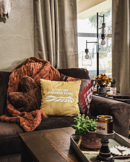 Farmer Time Pillow Cover