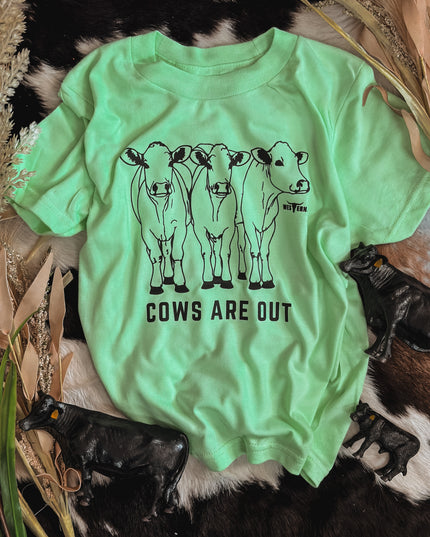 Cows Are Out T Youth - Mint