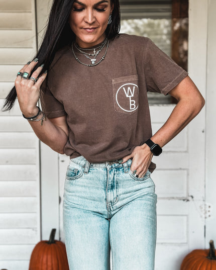 Circle Brand Pocket T - Brown