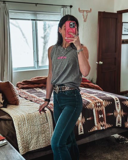 Brand Relaxed Jersey Tank - Athletic Grey