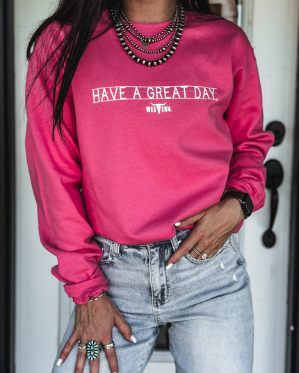 Have a Great Day Crew - Pink Burst