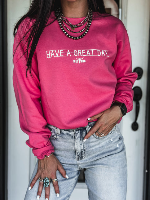 Have a Great Day Crew - Pink Burst