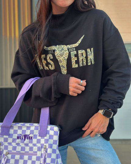 Duck Camo Logo Mockneck