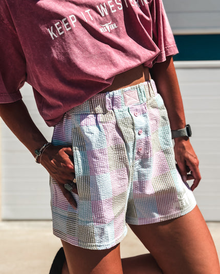 Brand Remix Boxer Shorts - Mix Checker