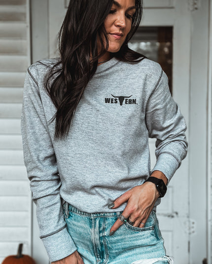Brand Men’s Thermal Longsleeve - Heather Grey