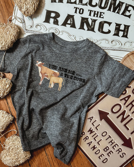 Cow Valentine T - Grey