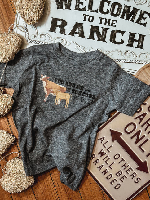 Cow Valentine T - Grey