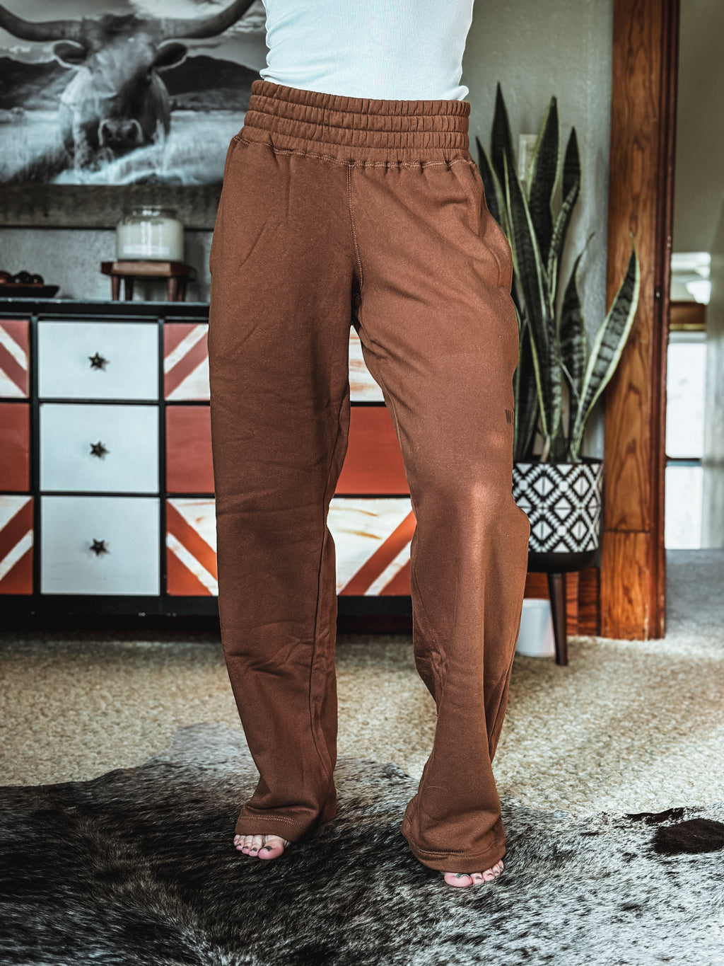 *DOORBUSTER* Brand Brushed Cotton Lounge Pants - Brown [READ DESCRIPTION]