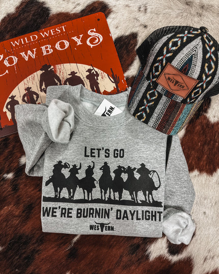 Burnin' Daylight Crew Youth - Grey